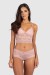 Conjunto Lingerie Cropped Flor (Rosa) | Ref: P03-11-A