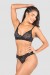 Conjunto Lingerie Esmeralda (Preto) | Ref: P03-17-A