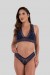 Conjunto Lingerie Patrícia de Renda (Azul Marinho) | Ref: P04-1-B