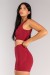 Short sem Gancho com Bolsos e Cobertura (Vinho) | Ref: K4681-A