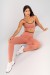 Calça Legging com Vivo e Viés Contrastante (Telha / Preto) | Ref: K4683-A