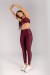 Calça Legging com Vira e Vivo (Vinho / Rose) | Ref: K4371-C