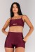 Short com Vira e Vivo (Vinho / Rose) | Ref: K4372-C