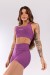 Short com Franzido no Cós (Roxo) | Ref: K3942-B