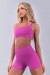 Short com Recortes e Cós Diferenciado (Rosa Fúcsia) | Ref: K4480-A