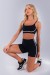 Short sem Gancho com Chapado Laterais (Preto / Off-White) | Ref: K4486-A