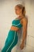 Top com Alças e Detalhe em Chapado (Jade / Bege) | Ref: K4484-C