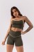 Top com Viés Contrastante (Verde Militar / Off-White) | Ref: K3932-C