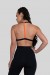Top Cortininha com Viés (Preto / Laranja) | Ref: K3127-A