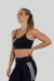 Top de Alcinha com Silk Listras Coloridas (Preto / Cinza) | Ref: K3163-C