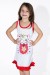 Camisola Infantil 060 (Vermelha com gatinho)