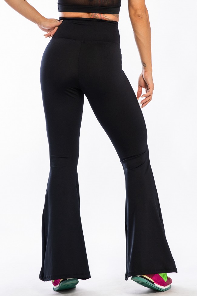Calça lycra boca sale de sino