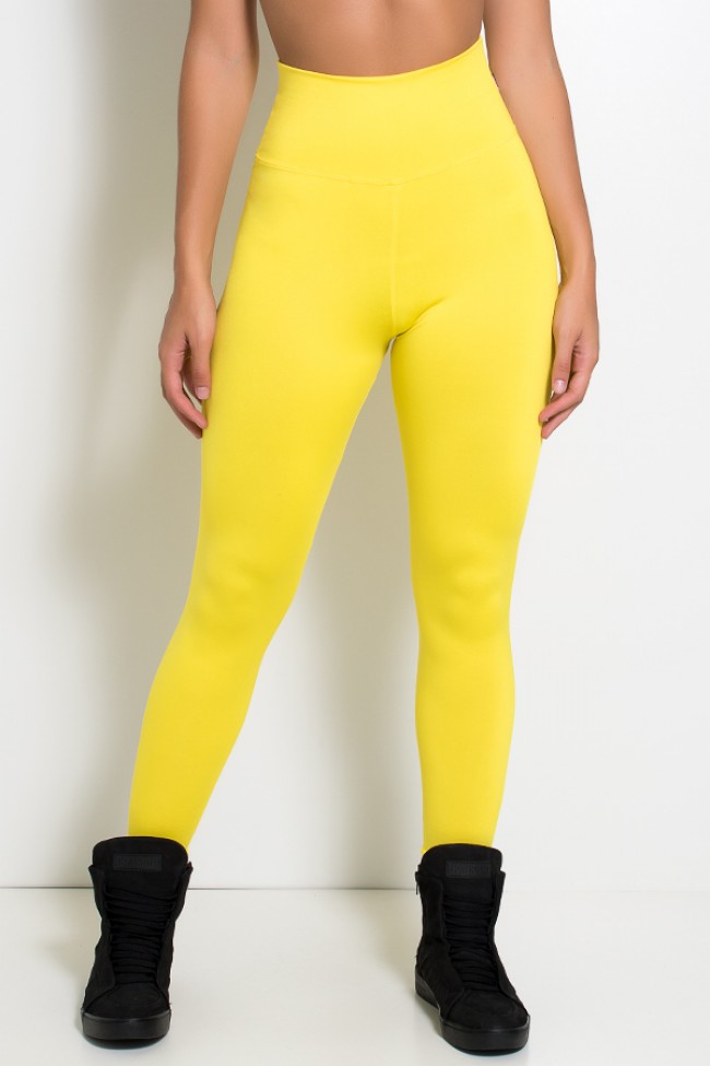 Legging amarela hot sale