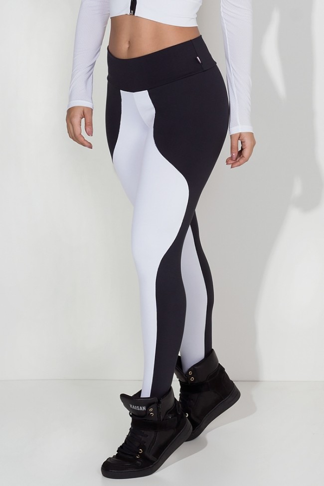 Calça legging duas cores 2025