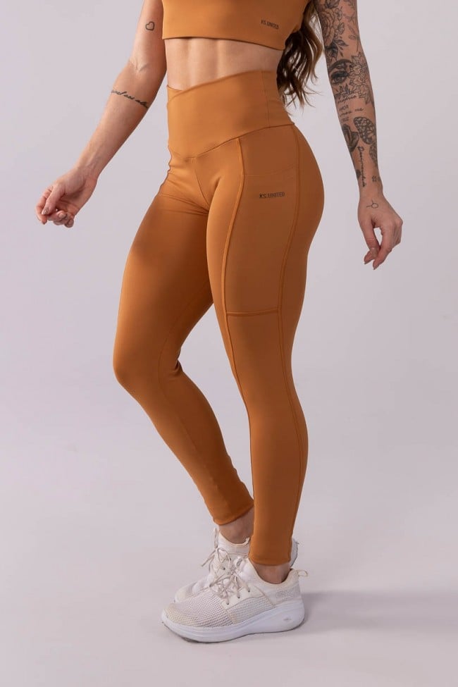 Legging marrom discount