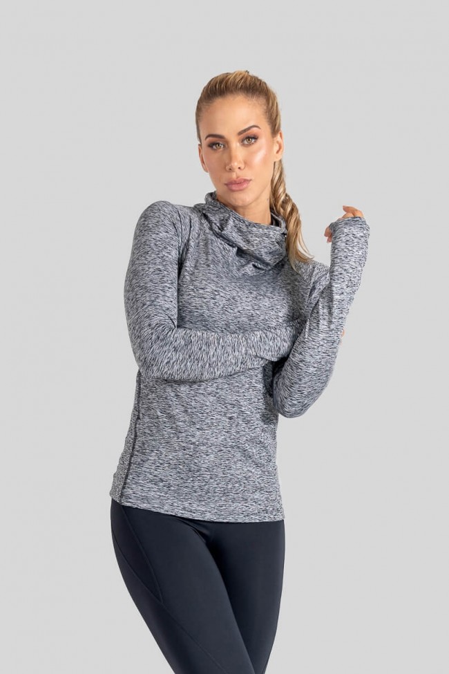 Blusa manga longa para usar sales com legging