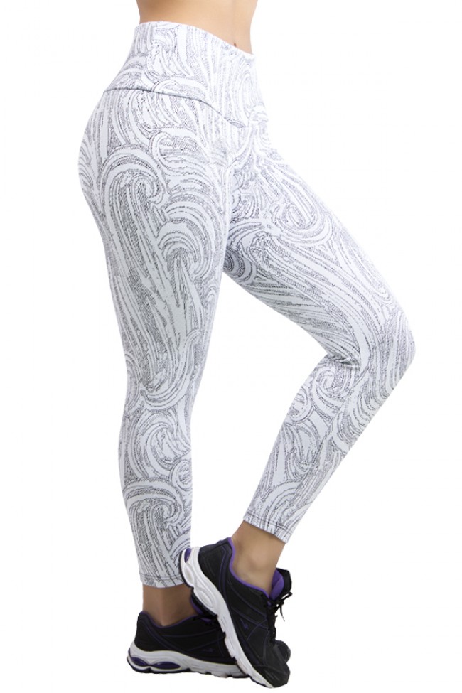 Calça shop jacquard branca