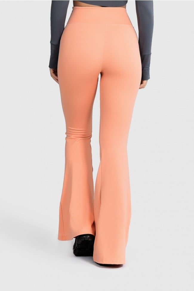 Calça best sale flare salmão