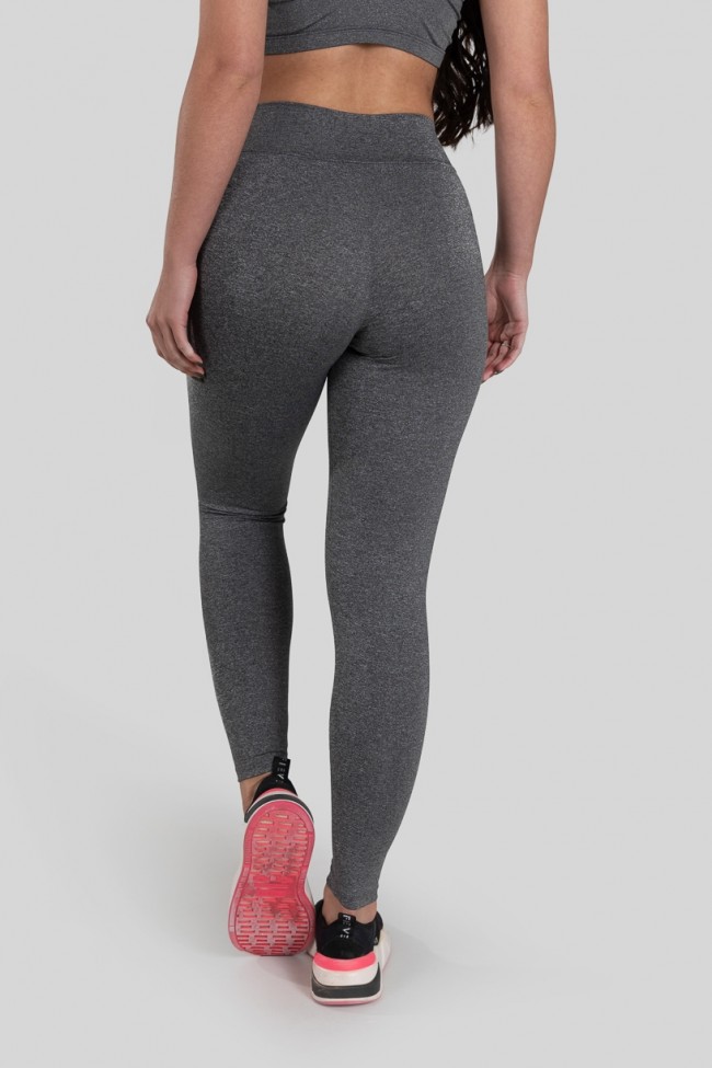 Calça legging cinza best sale mescla
