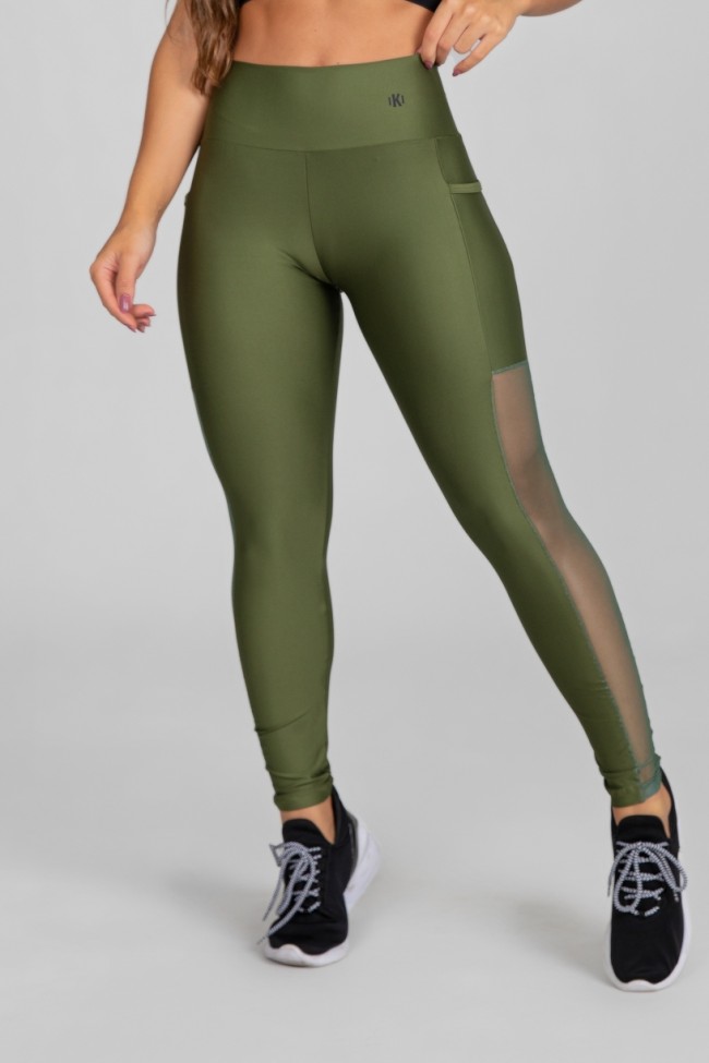 Calça de malhar com tule best sale