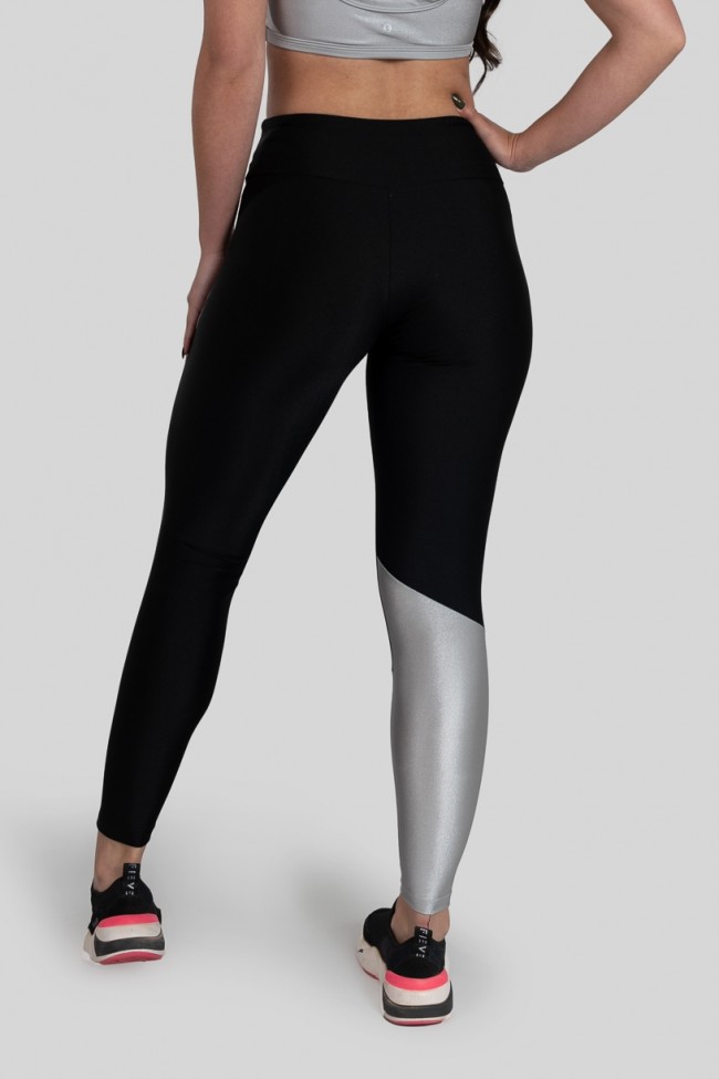 Legging prata hot sale