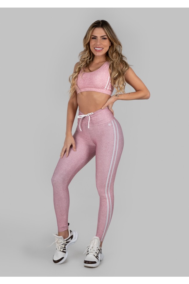 Legging cirre shop rosa bebe