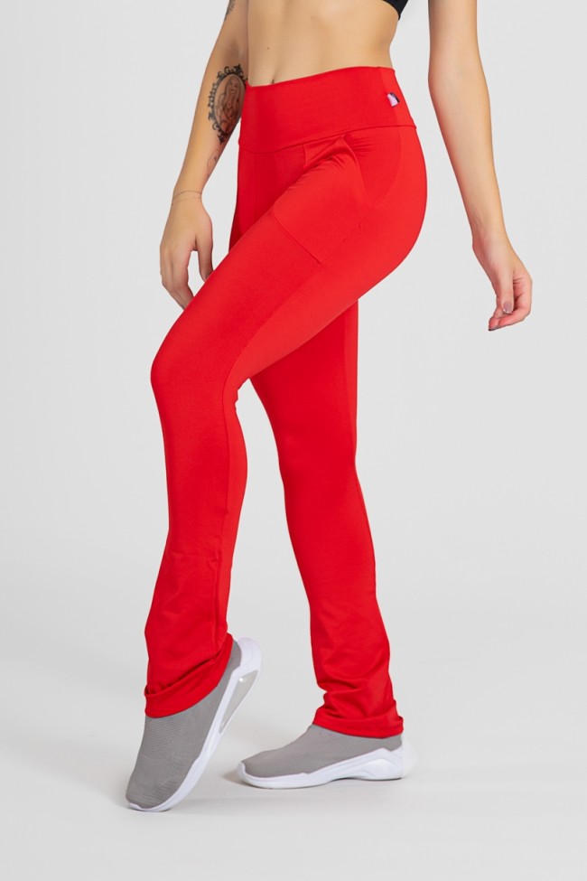 Calça bailarina vermelha 2025
