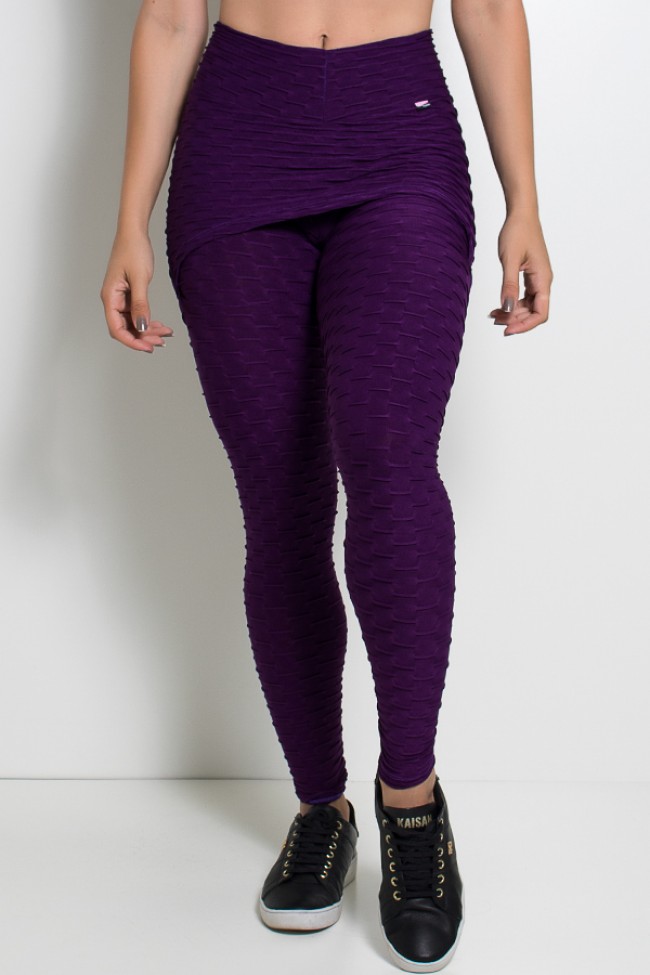 Cal a Saia Tecido Bolha Roxo Kaisan