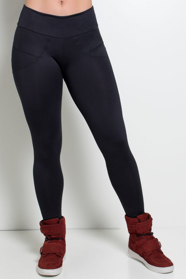 Calça preta levanta bumbum sales