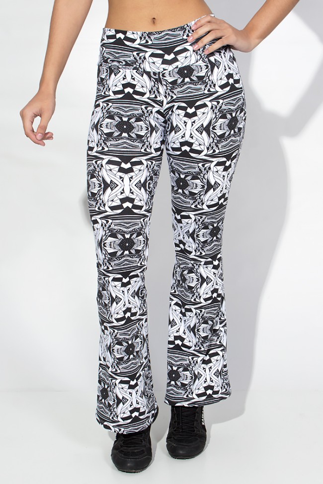 Calça legging sale flare estampada