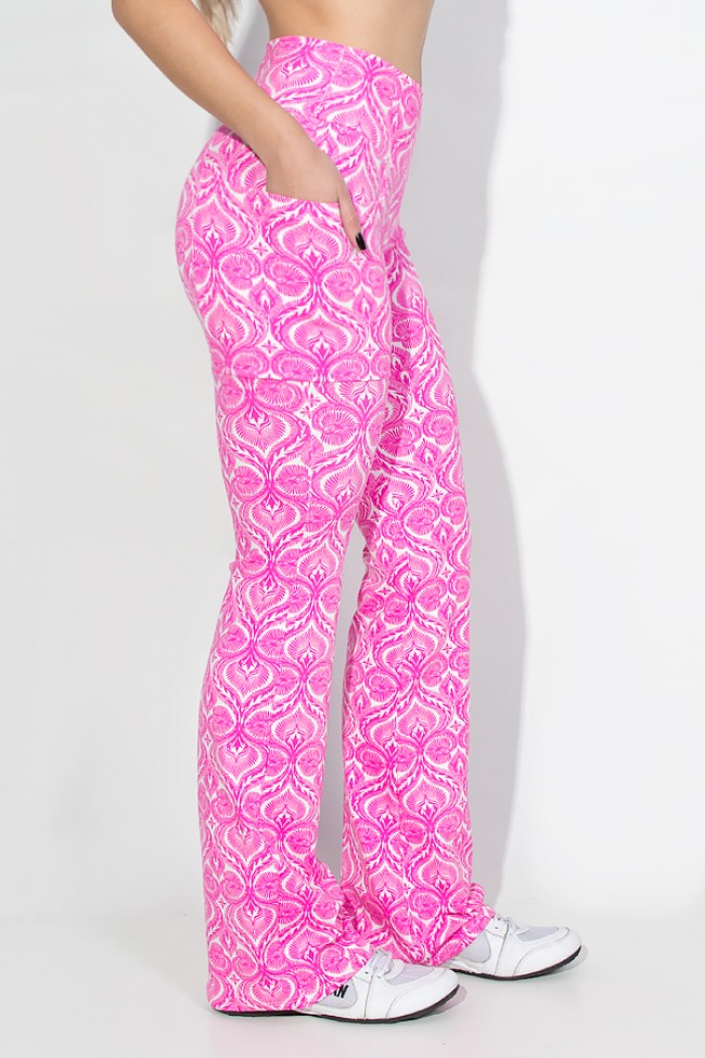 Cal a Bailarina Estampada com Bolso Lateral Rosa Pink Kaisan