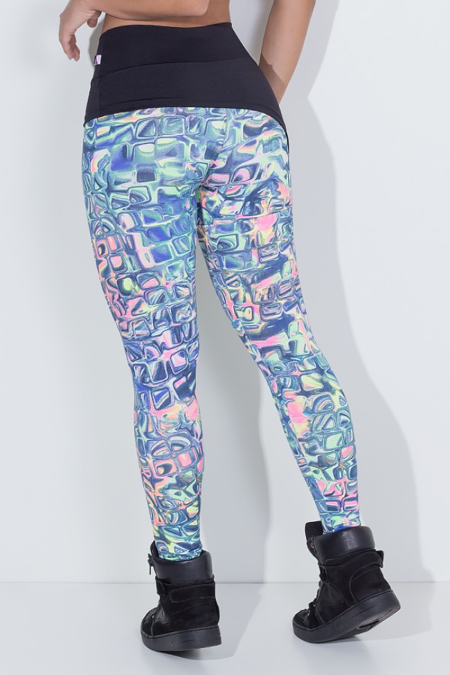 Calça legging fluorescente sales